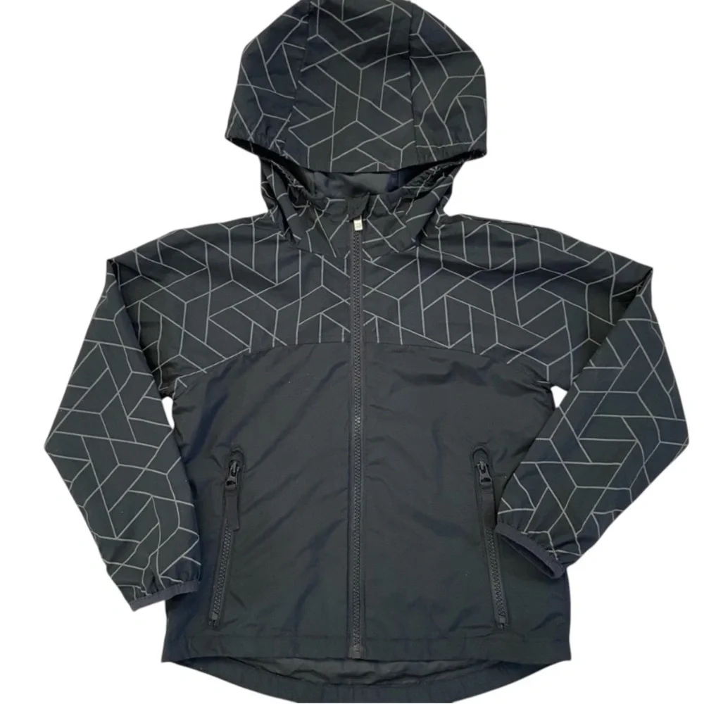 All in Motion Geometric Pattern‎ Black Jacket XS (4/5)